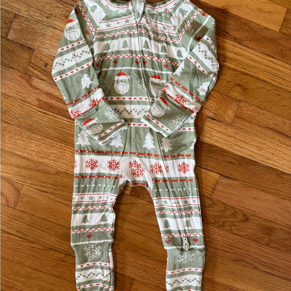 Christmas Baby Bamboo Footies, gender neutral